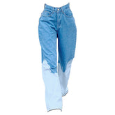 Jeans mit verblasster Optik